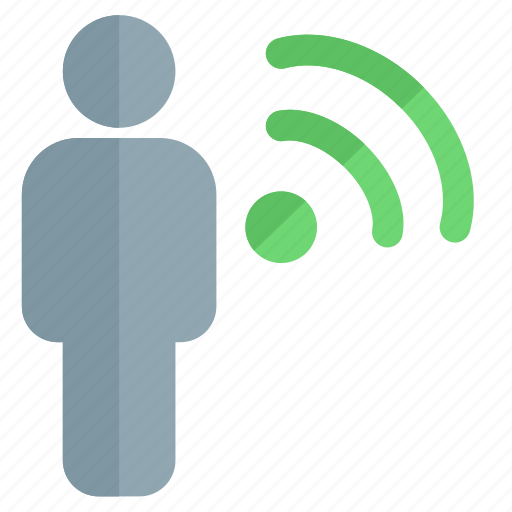 Wifi, single user, internet, connection icon - Download on Iconfinder