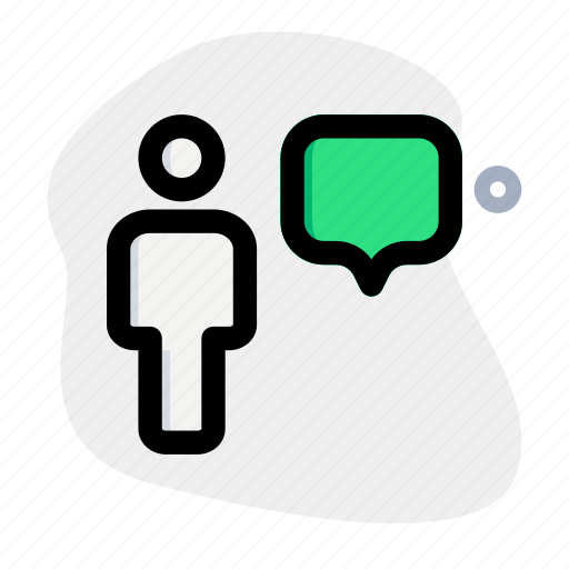 Chat, single user, chat bubble, message icon - Download on Iconfinder