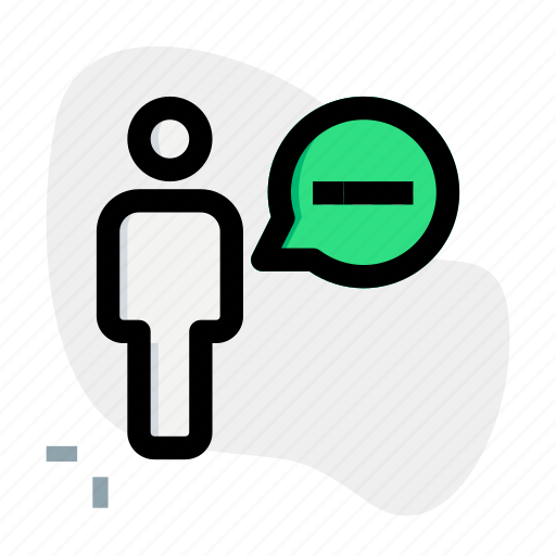 Chat, single user, message, bubble icon - Download on Iconfinder