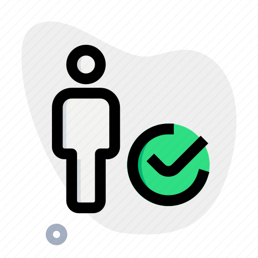 Check, tick, mark, single user icon - Download on Iconfinder