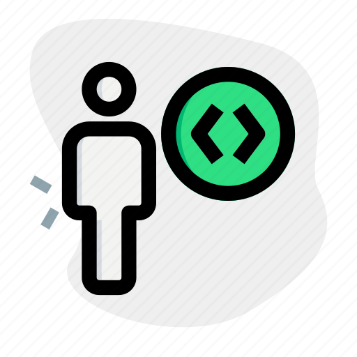 Code, single user, development, arrows icon - Download on Iconfinder