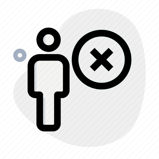 Cross, delete, single user, remove icon - Download on Iconfinder