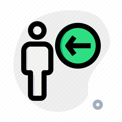 Direction, single user, navigation, arrow icon - Download on Iconfinder