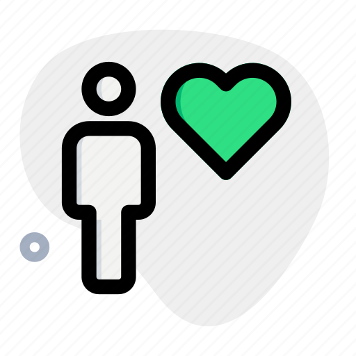 Heart, single user, heart shape, love icon - Download on Iconfinder