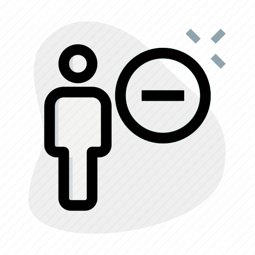 Minus, remove, delete, single user icon - Download on Iconfinder