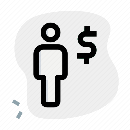 Money, dollar, currency, single user icon - Download on Iconfinder