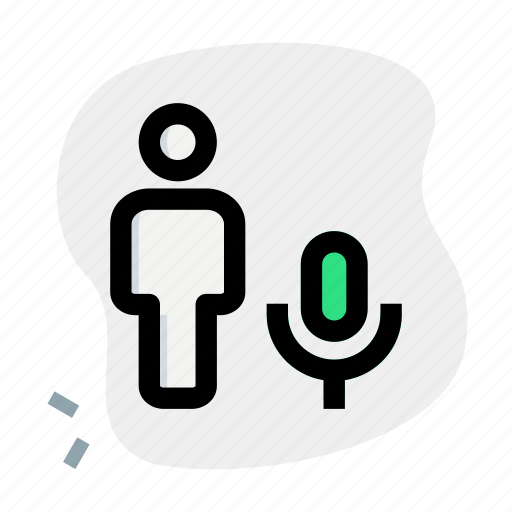 Record, single user, mic, microphone icon - Download on Iconfinder