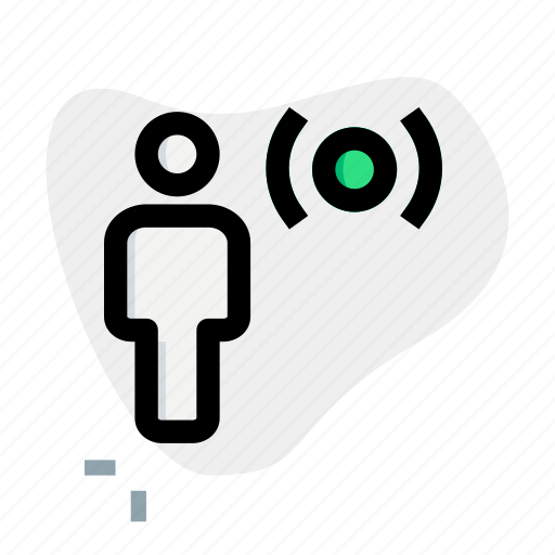 Signal, wireless, internet, single user icon - Download on Iconfinder
