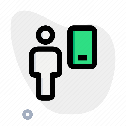 Smartphone, single user, mobile, phone icon - Download on Iconfinder