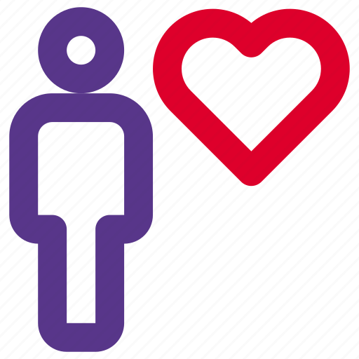 Heart, full, body, single user, love icon - Download on Iconfinder