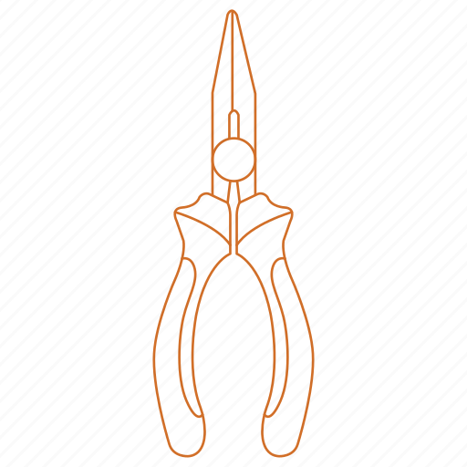 Needle, nose, pliers, tool, handyman icon - Download on Iconfinder