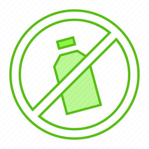 Bottle, forbidden, plastic, prohibited, trash icon - Download on Iconfinder