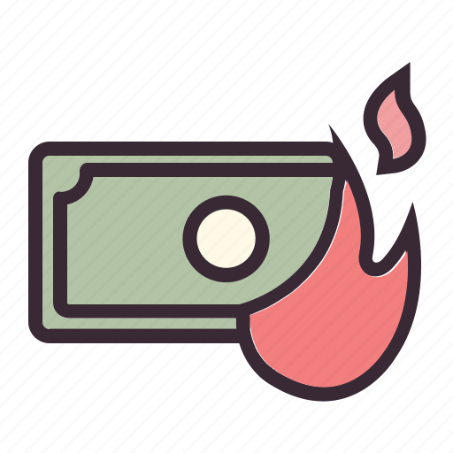 Bankrupt, burn, cash, money, finance, financial, marketing icon - Download on Iconfinder