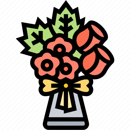 Flower, bouquet, condolence, mourning, funeral icon - Download on Iconfinder