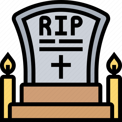 Grave, cemetery, tombstone, burial, death icon - Download on Iconfinder