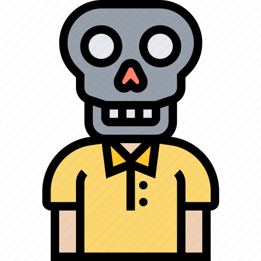 Skeleton, skull, death, creepy, horror icon - Download on Iconfinder
