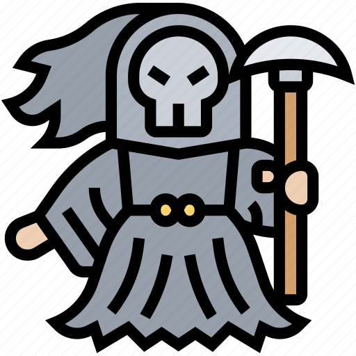 Reaper, death, creepy, scary, scythe icon - Download on Iconfinder