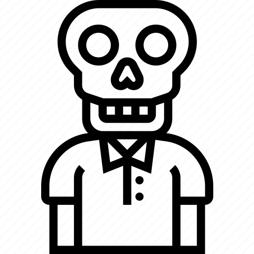 Skeleton, skull, death, creepy, horror icon - Download on Iconfinder