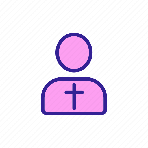 Character, church, clerk, contour, funeral, preacher, priest icon - Download on Iconfinder