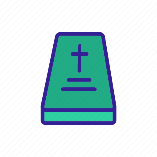 Ancient, burial, cemetery, contour, creepy, dead, funeral icon - Download on Iconfinder