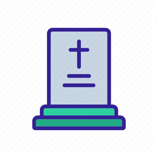 Ancient, art, burial, cemetery, contour, dead, funeral icon - Download on Iconfinder