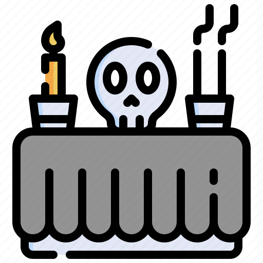 Dia, de, muertos, death, skull, decoration, candles icon - Download on Iconfinder