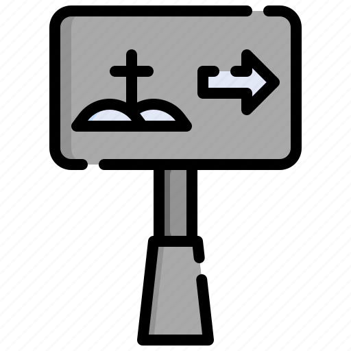 Sign, address, post, direction, cemetery icon - Download on Iconfinder