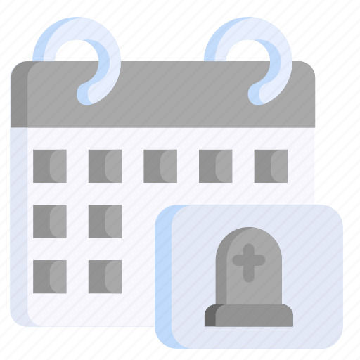 Calendar, funeral, grave, culture, date icon - Download on Iconfinder