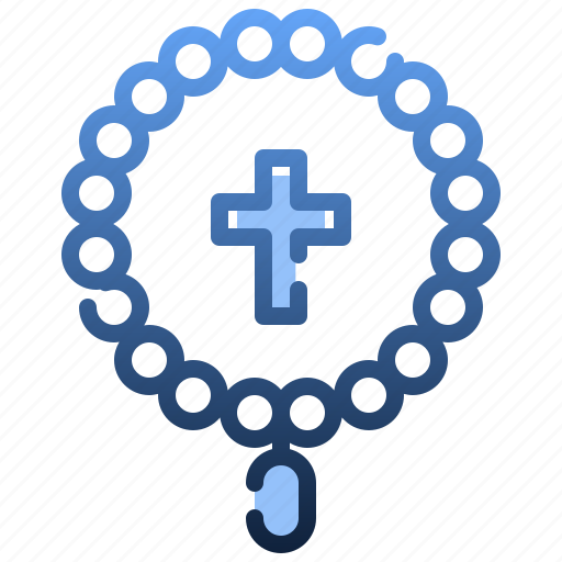Beads, rosary, christian, pray, strap icon - Download on Iconfinder