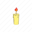 candle, candlelight, cartoon, fire, flame, religion, sign