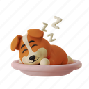 dog sleeping, sleeping, sleep, lazy, dog, pet, puppy, animal, 3d mascot