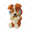 dog crying, cry, crying, sad, dog, pet, puppy, animal, 3d mascot 