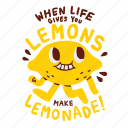 lemon, quote, lemonade, life, funny