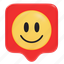 happy, emoji, notification, emotion, smile, expression, smiley, face, emoticons 