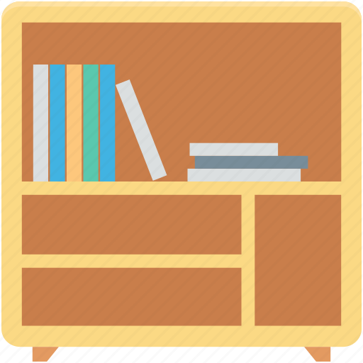 Book shelf, book storage, books almirah, books rack, furniture icon - Download on Iconfinder