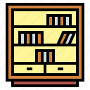 bookcase, bookshelf, furniture, library