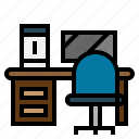 computerdesk, deliveryboxes, office, officedesk, packages