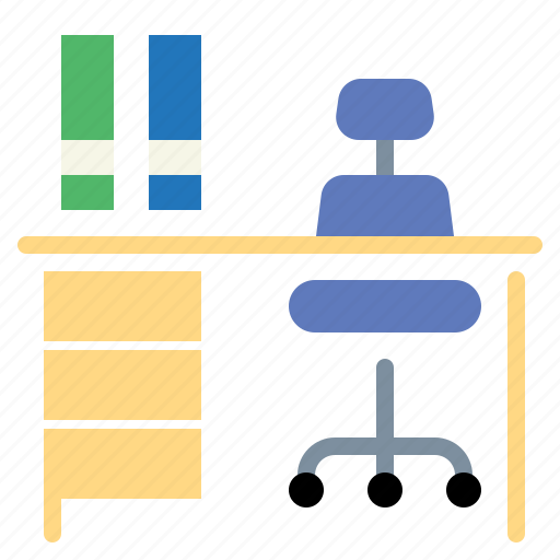 Chair, desk, furniture, office, studio, table icon - Download on Iconfinder
