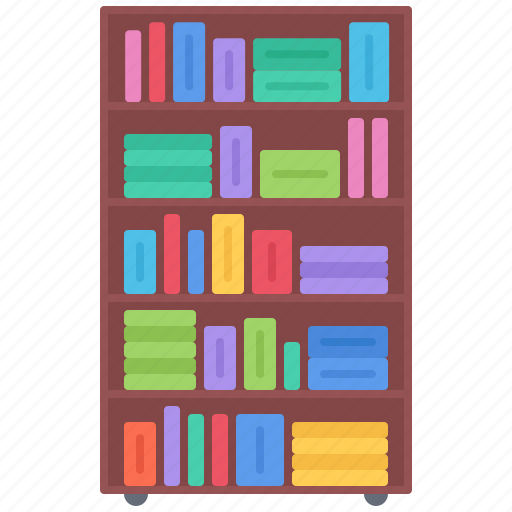 Book, bookcase, decoration, furniture, home, house icon - Download on Iconfinder