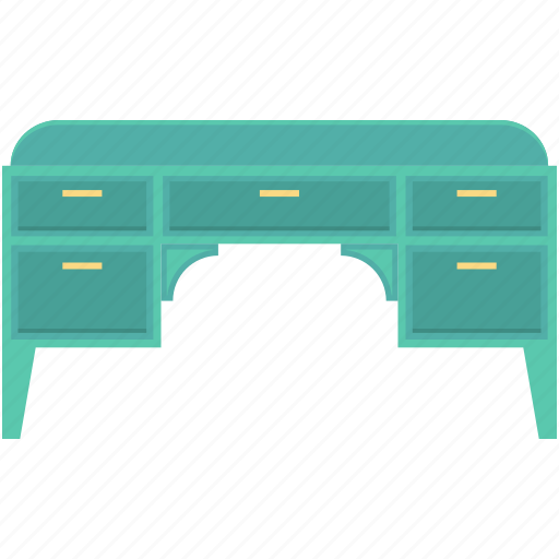 Bureau, desk, desk drawer, drawer desk, home furniture icon - Download on Iconfinder