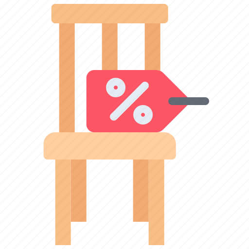 Chair, badge, discount, furniture, interior, shop icon - Download on Iconfinder