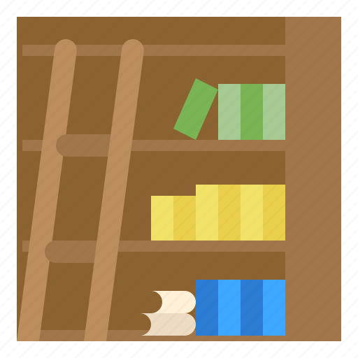 Book, bookcase, bookshelf, furniture, library icon - Download on Iconfinder