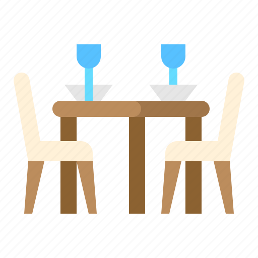 Chair, dining, food, restaurant, table icon - Download on Iconfinder
