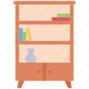 bookcase, books, cupboard, decor, furnishing, furniture, shelves 