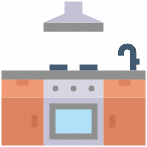 Appliance, cupboard, kitchen, sink, stove, vent icon - Download on Iconfinder