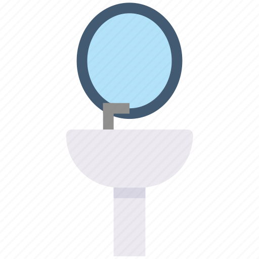 Bathroom, faucet, mirror, restroom, sink icon - Download on Iconfinder
