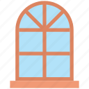 estate, glass, interior, real, rounded, window