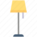 furnishing, interior, lamp, light, lighting, standing