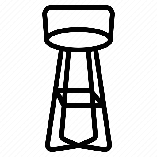 Bar, chair, furniture, object, seat icon - Download on Iconfinder