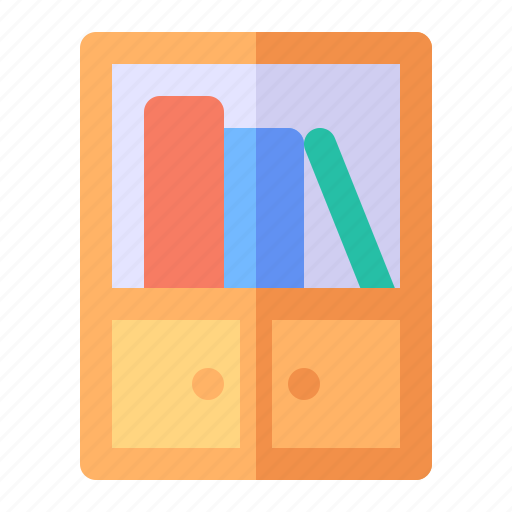 Bookcase, bookshelf, interior icon - Download on Iconfinder